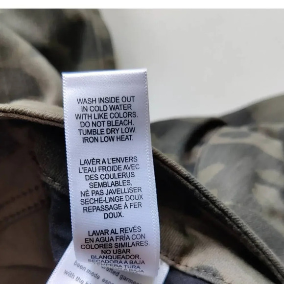 Good American Camo Skinny Jeans Army Green Plus Size 24 Stretchy High Waist - Picture 8 of 8